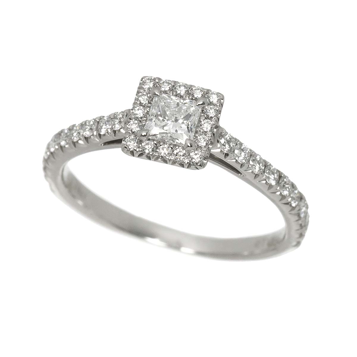 Diamond 0.19ct F/VS1 Ring Pt Platinum Size3.75-4(US)