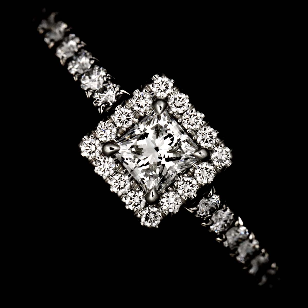 Diamond 0.19ct F/VS1 Ring Pt Platinum Size3.75-4(US)