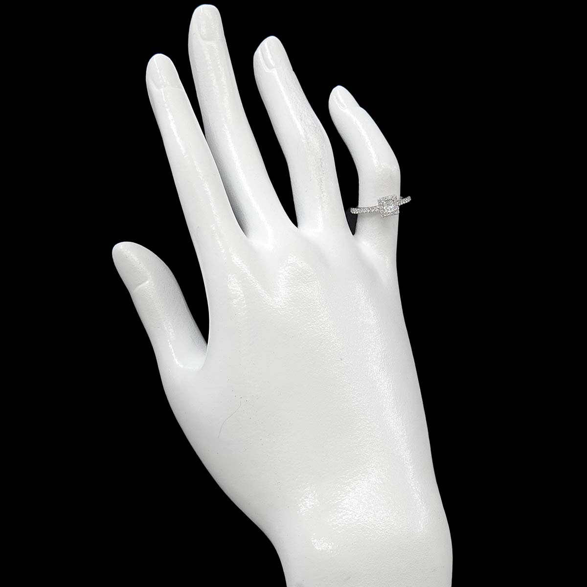 Diamond 0.19ct F/VS1 Ring Pt Platinum Size3.75-4(US)