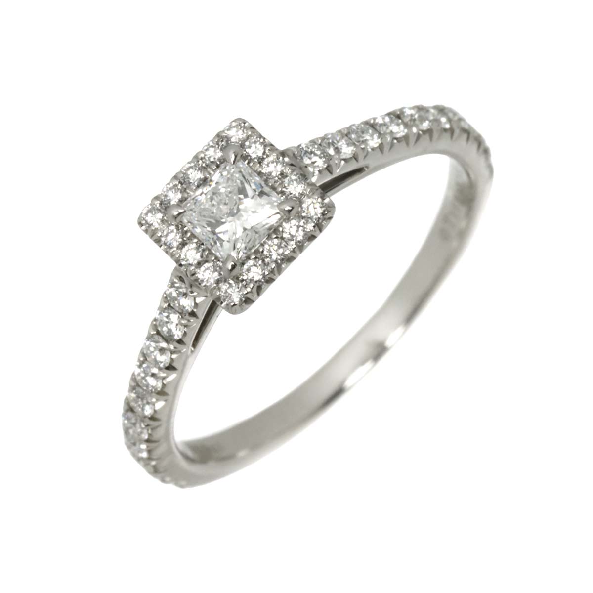 Diamond 0.19ct F/VS1 Ring Pt Platinum Size3.75-4(US)
