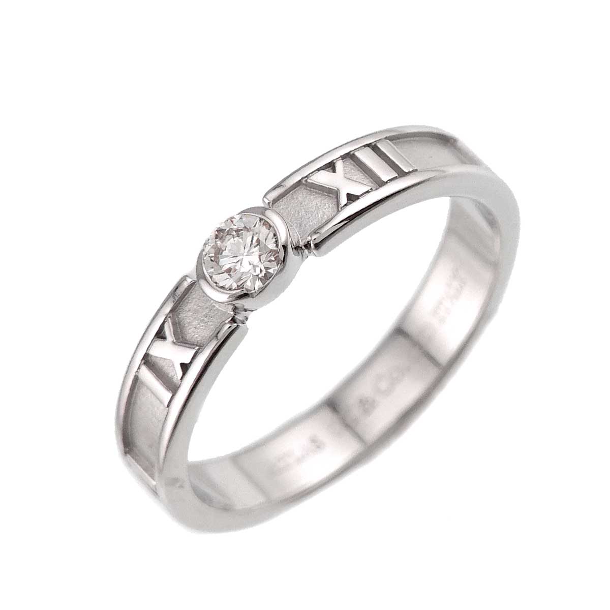 Atlas Diamond Ring 18K White Gold 750 size5.5-5.75(US)