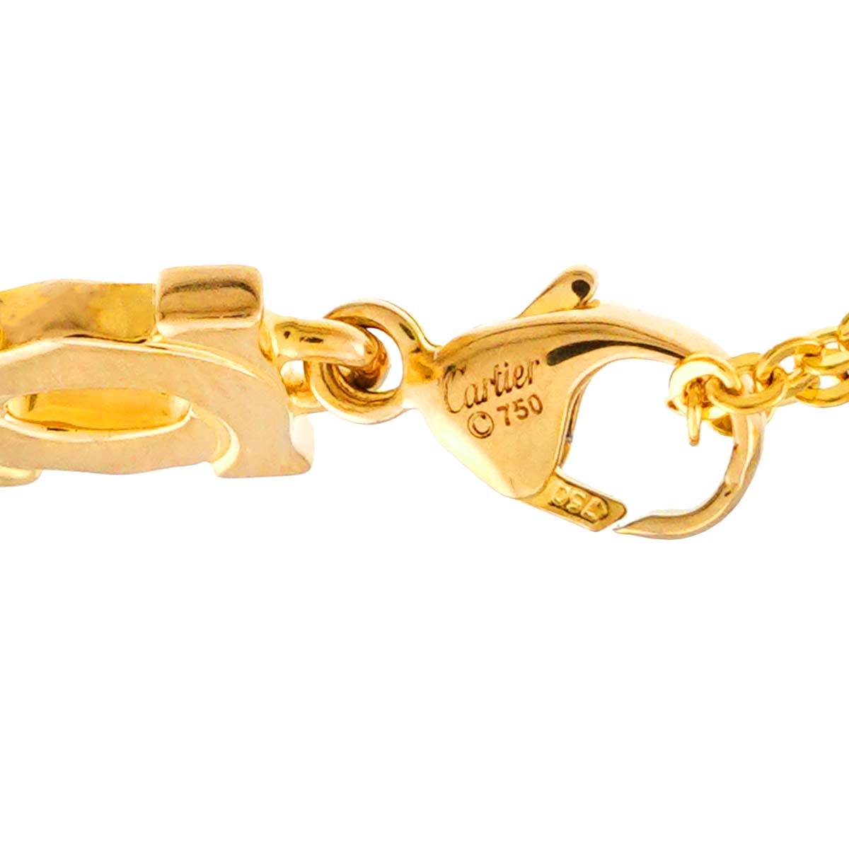 2C Charm Necklace 18K YG Yellow Gold 750