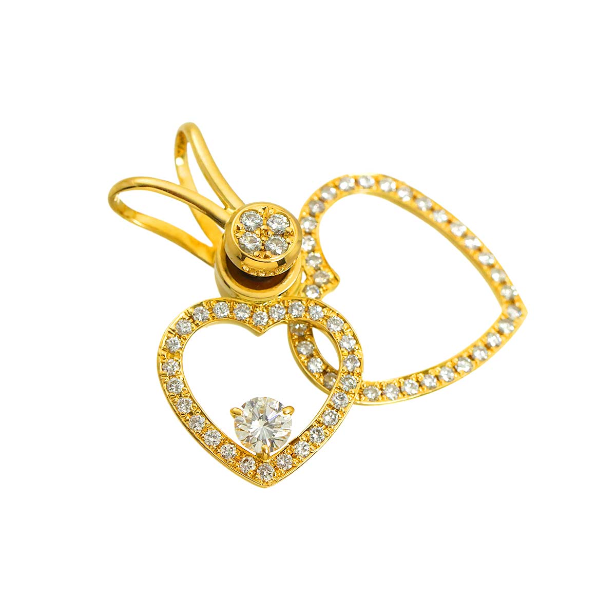 Diamond Pendant Top 18K YG 750