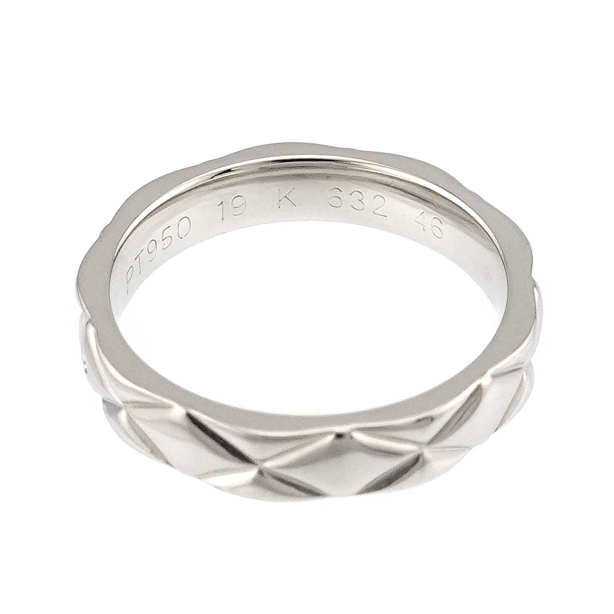 Matelasse Ring Pt Platinum size46 3.25-3.75(US)