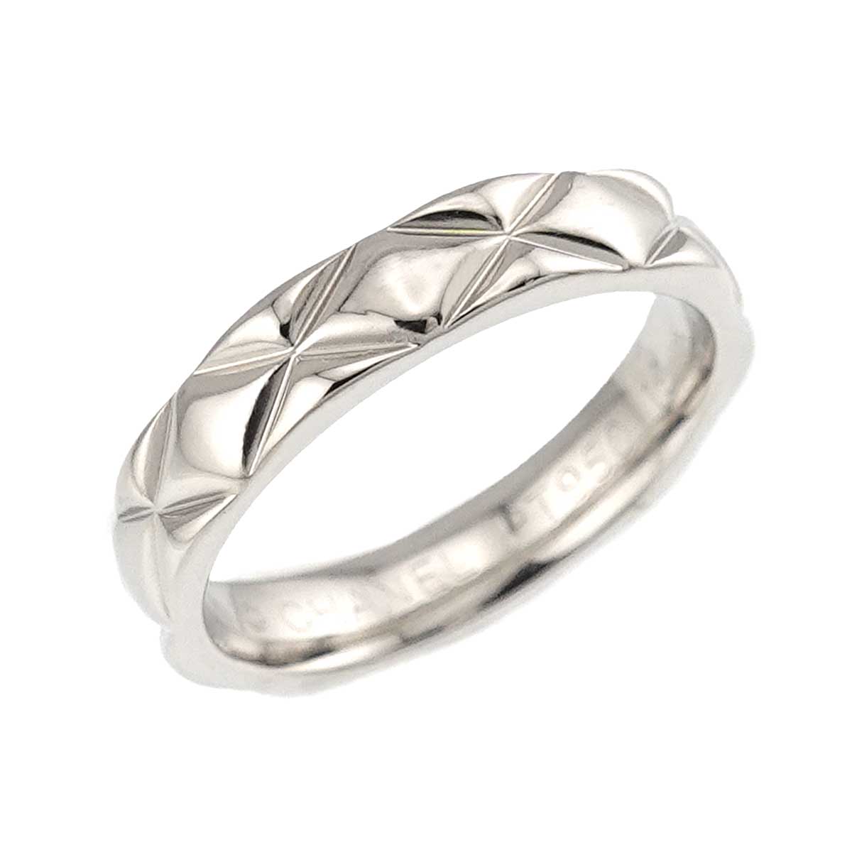 Matelasse Ring Pt Platinum size46 3.25-3.75(US)