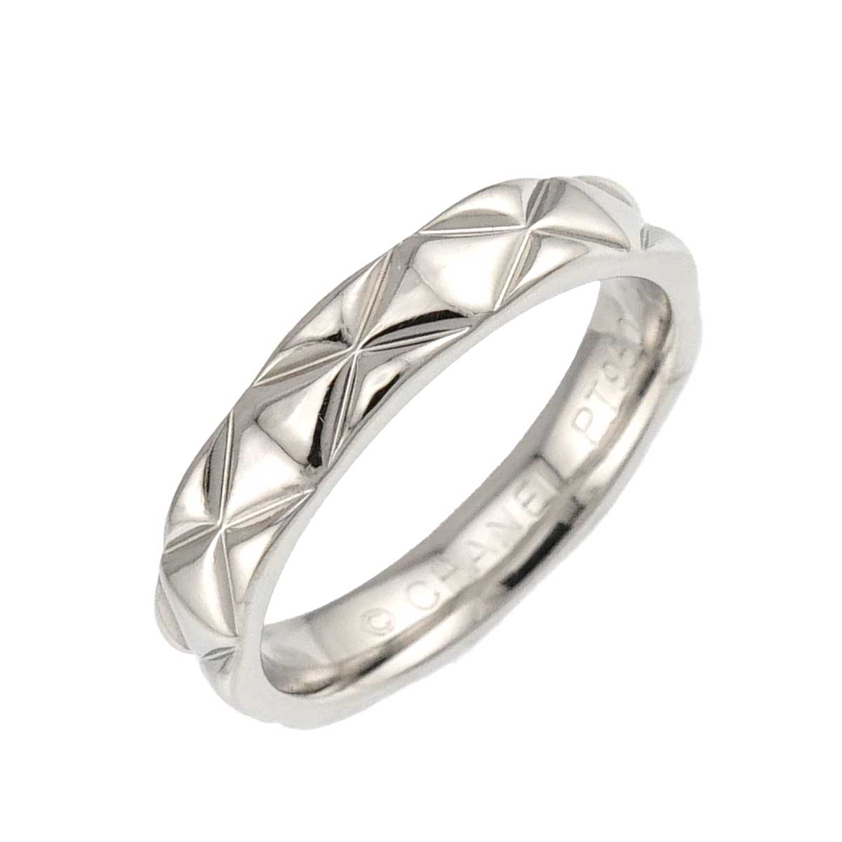 Matelasse Ring Pt Platinum size46 3.25-3.75(US)