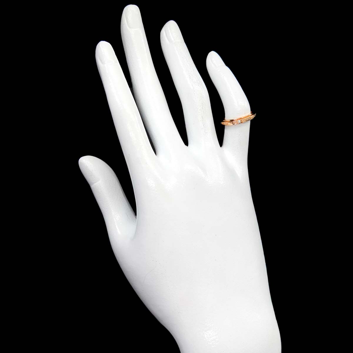 Possession Diamond Ring 18K Pink Gold 750 Size44 2.75-3(US)