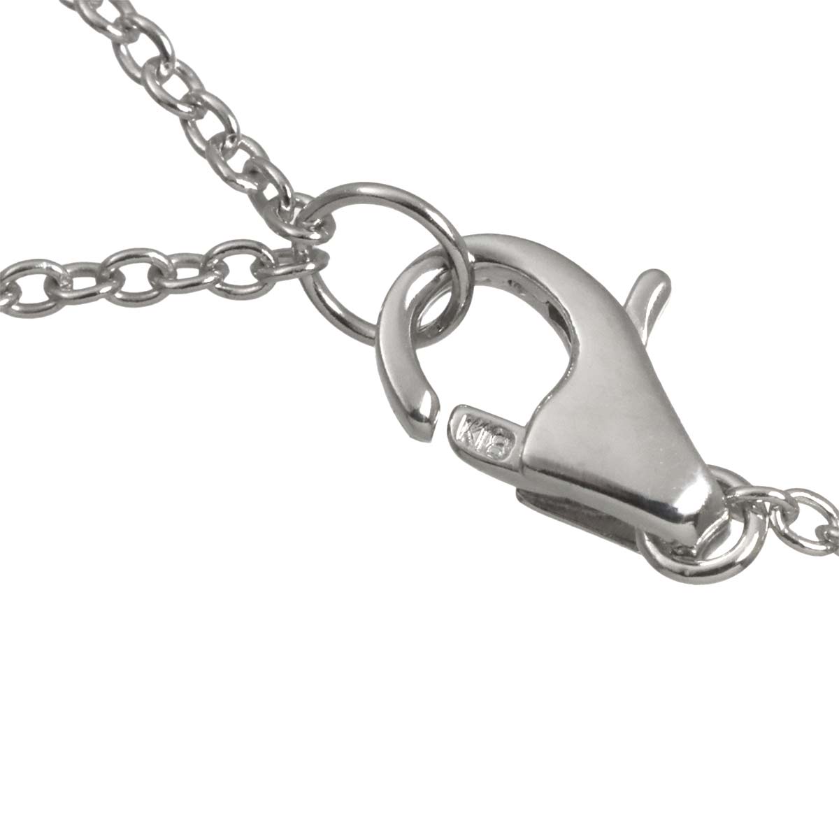 Cross Motif Diamond 0.70ct Necklace 18K White Gold 750