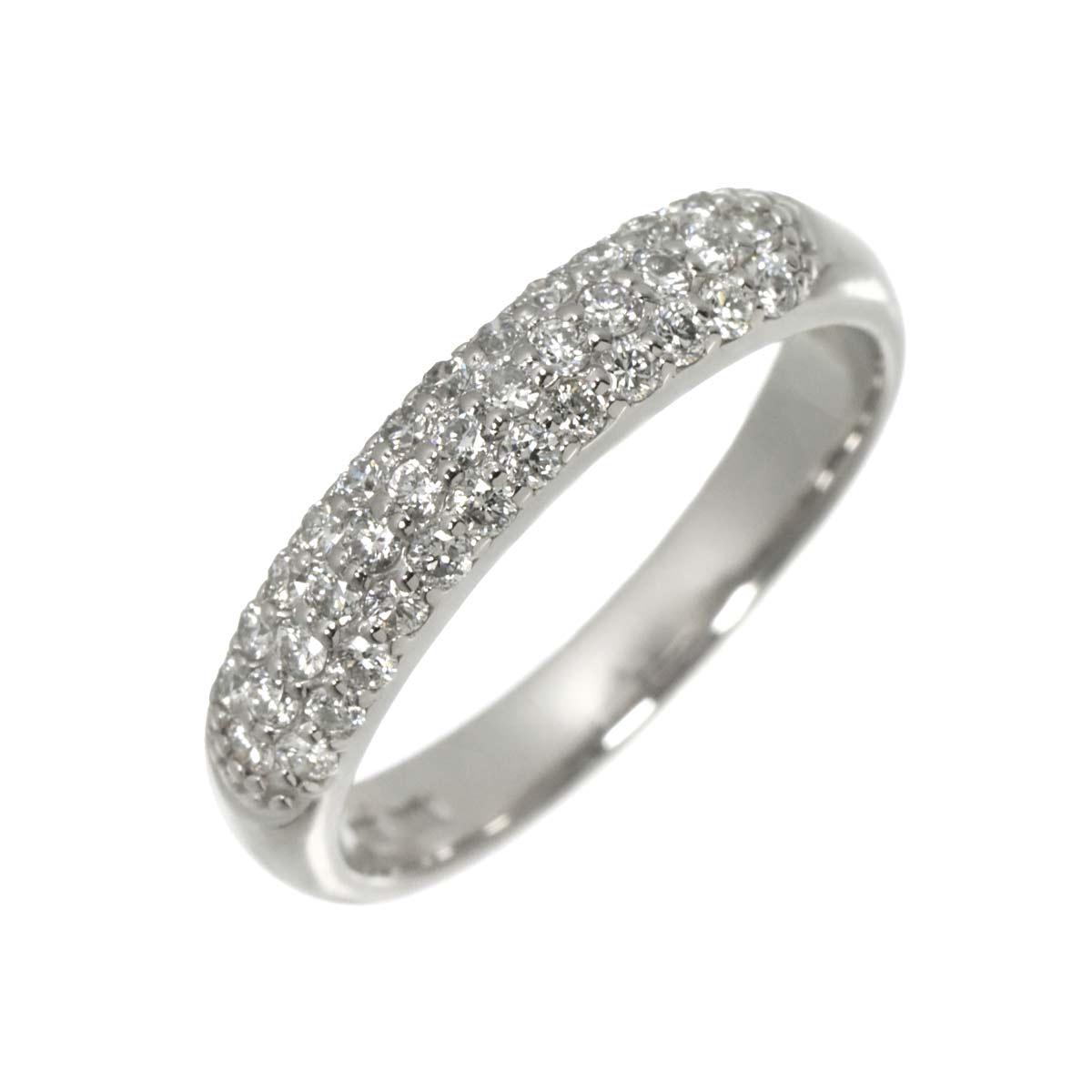 Diamond 0.40ct Ring 18K WG 750 Size5.25(US)