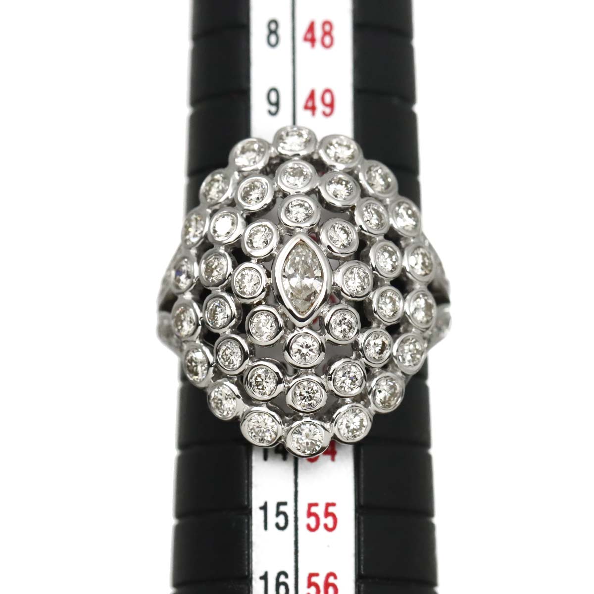 Diamond 0.15ct/1.31ct Ring Pt Platinum size6(US)