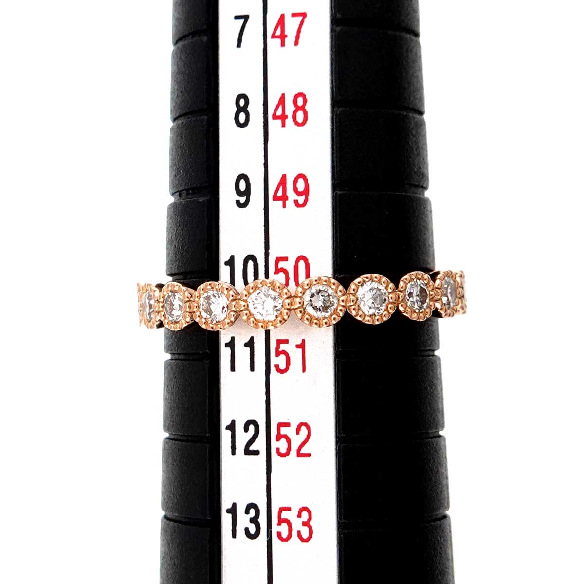 Diamond 0.42ct Ring 18K PG 750 Size5.25(US)