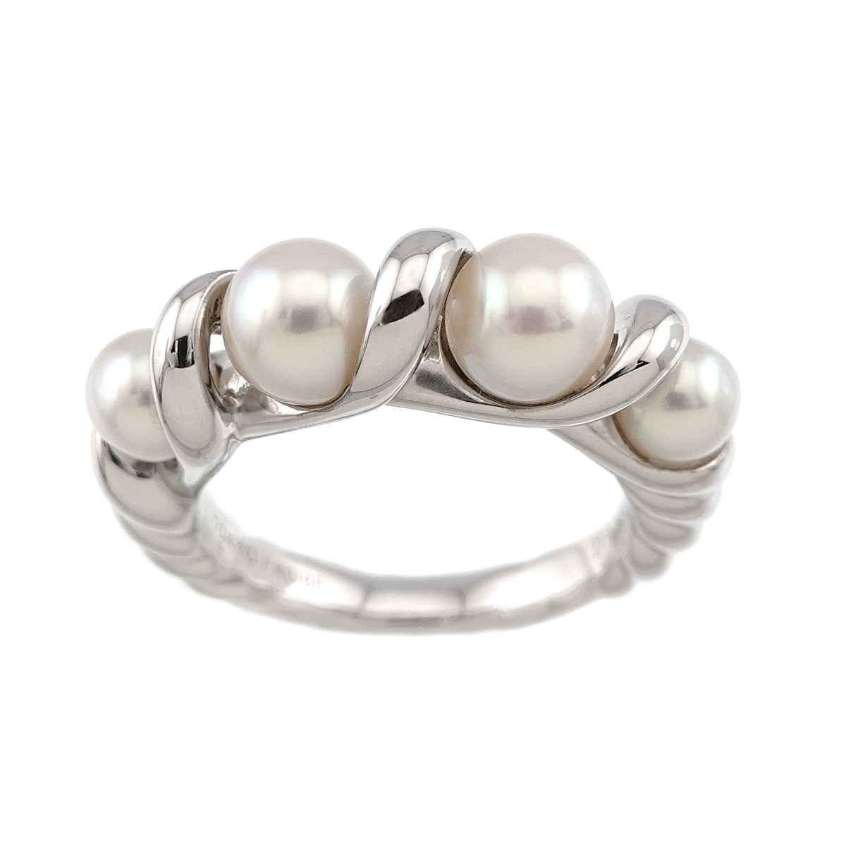 Akoya Pearl 5.6-4.5mm Ring 18K WG 750 4.5(US)