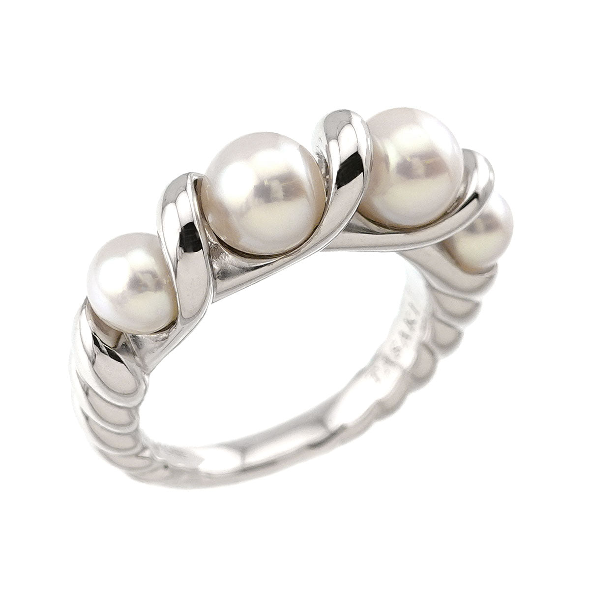 Akoya Pearl 5.6-4.5mm Ring 18K WG 750 4.5(US)
