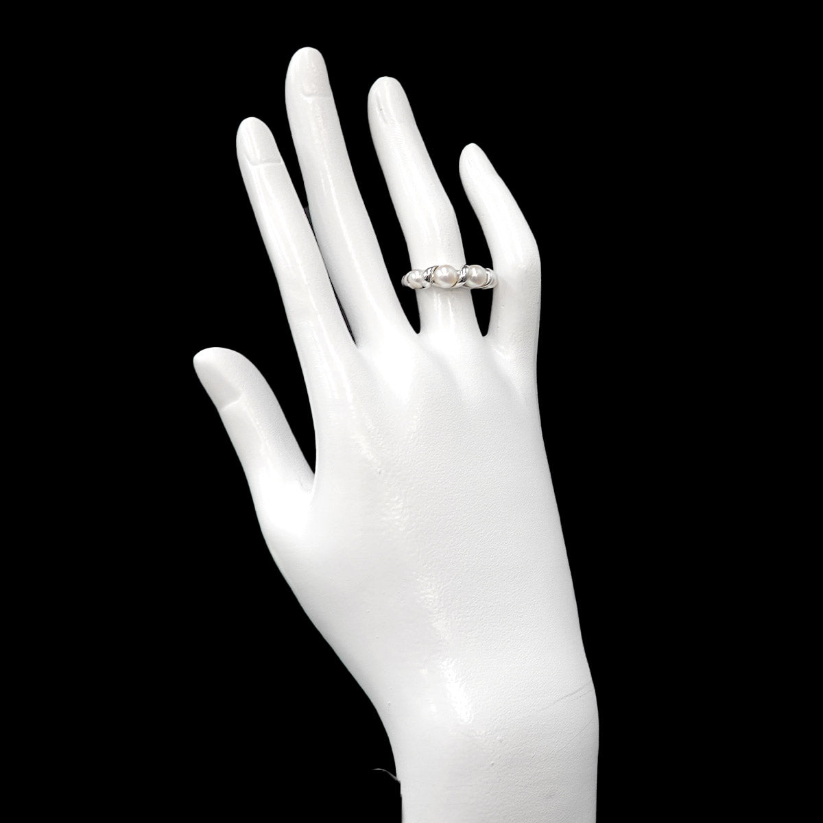 Akoya Pearl 5.6-4.5mm Ring 18K WG 750 4.5(US)