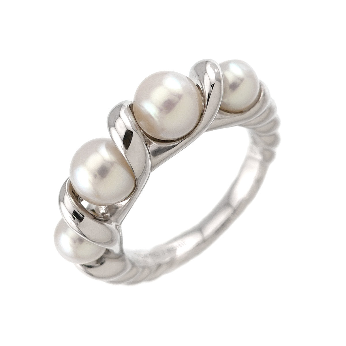 Akoya Pearl 5.6-4.5mm Ring 18K WG 750 4.5(US)