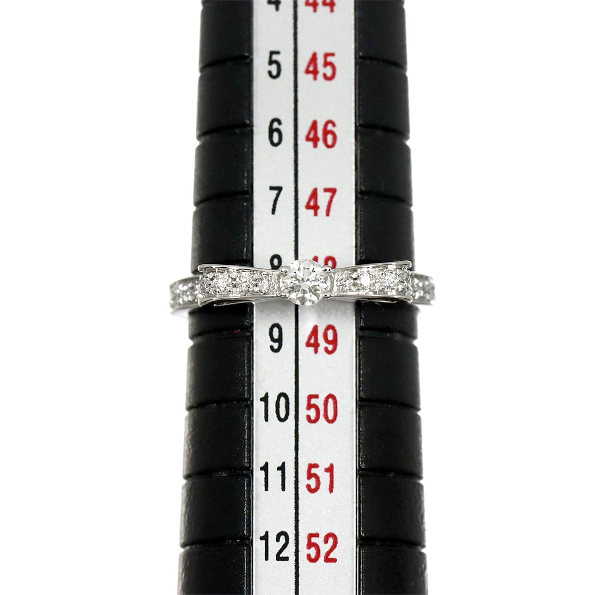 Ruban Diamond SM Ring 18K White Gold 750 Size48 4.5(US)