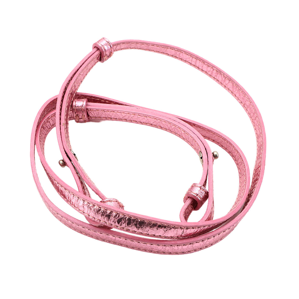 Le Cagole Mini Chain Hand Shoulder Bag Metalic pink 695814