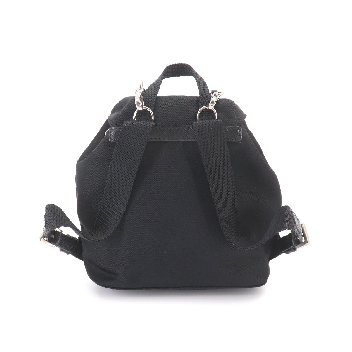 Mini Chain Shoulder Bag Nylon Leather Black BZ0029 Backpack