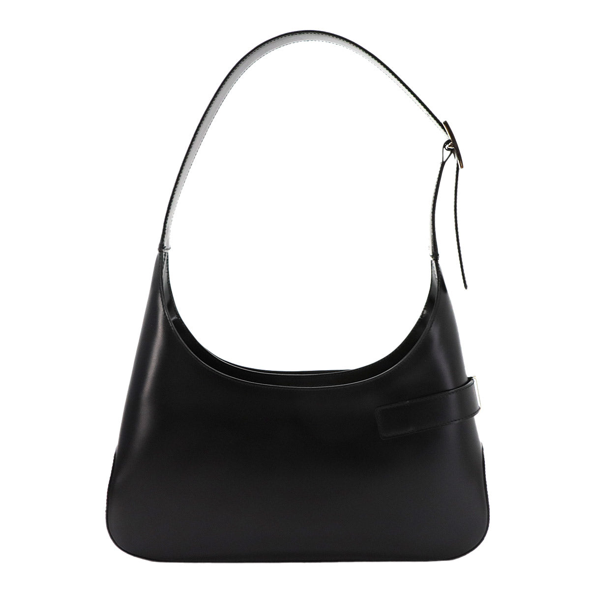 Gancini Shoulder Bag Leather Black 21 0170