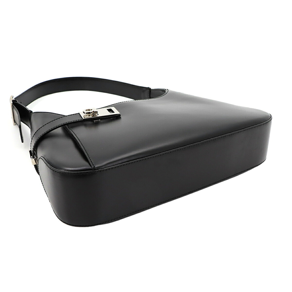 Gancini Shoulder Bag Leather Black 21 0170