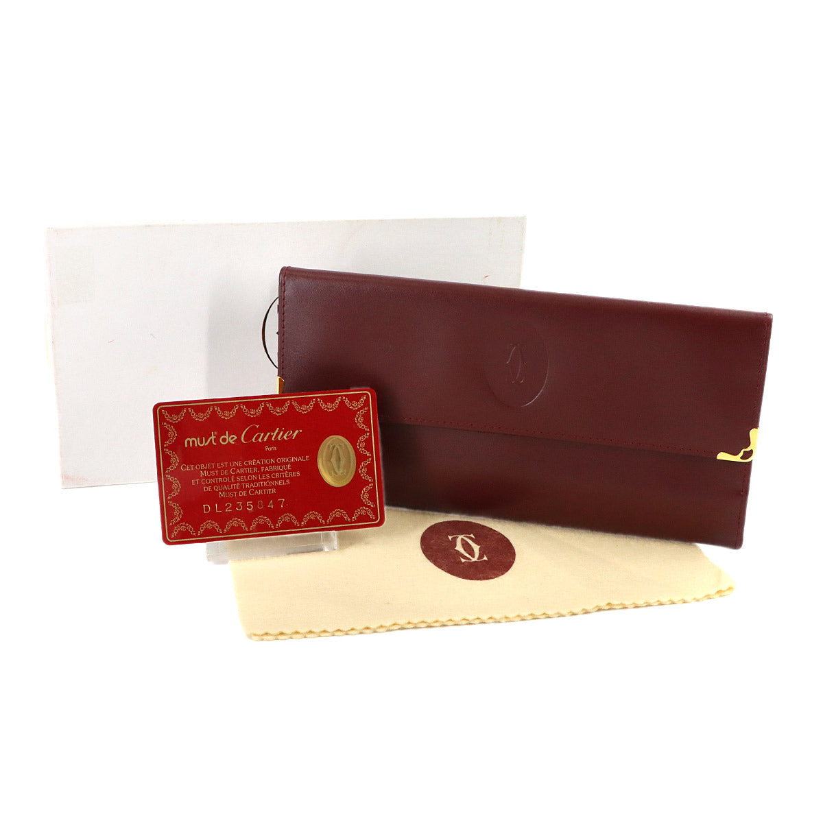 Must Line Long Wallet Leatherr Bordeaux Purse