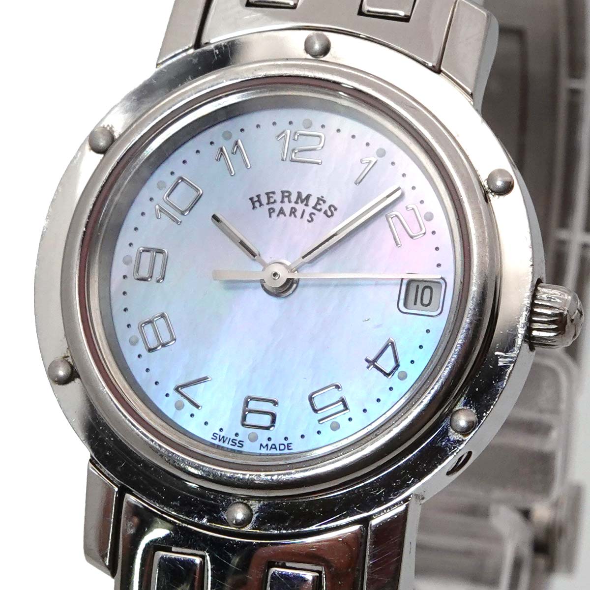 Clipper CL4.210 Quartz Date Blue Shell Dial Ladies Watch