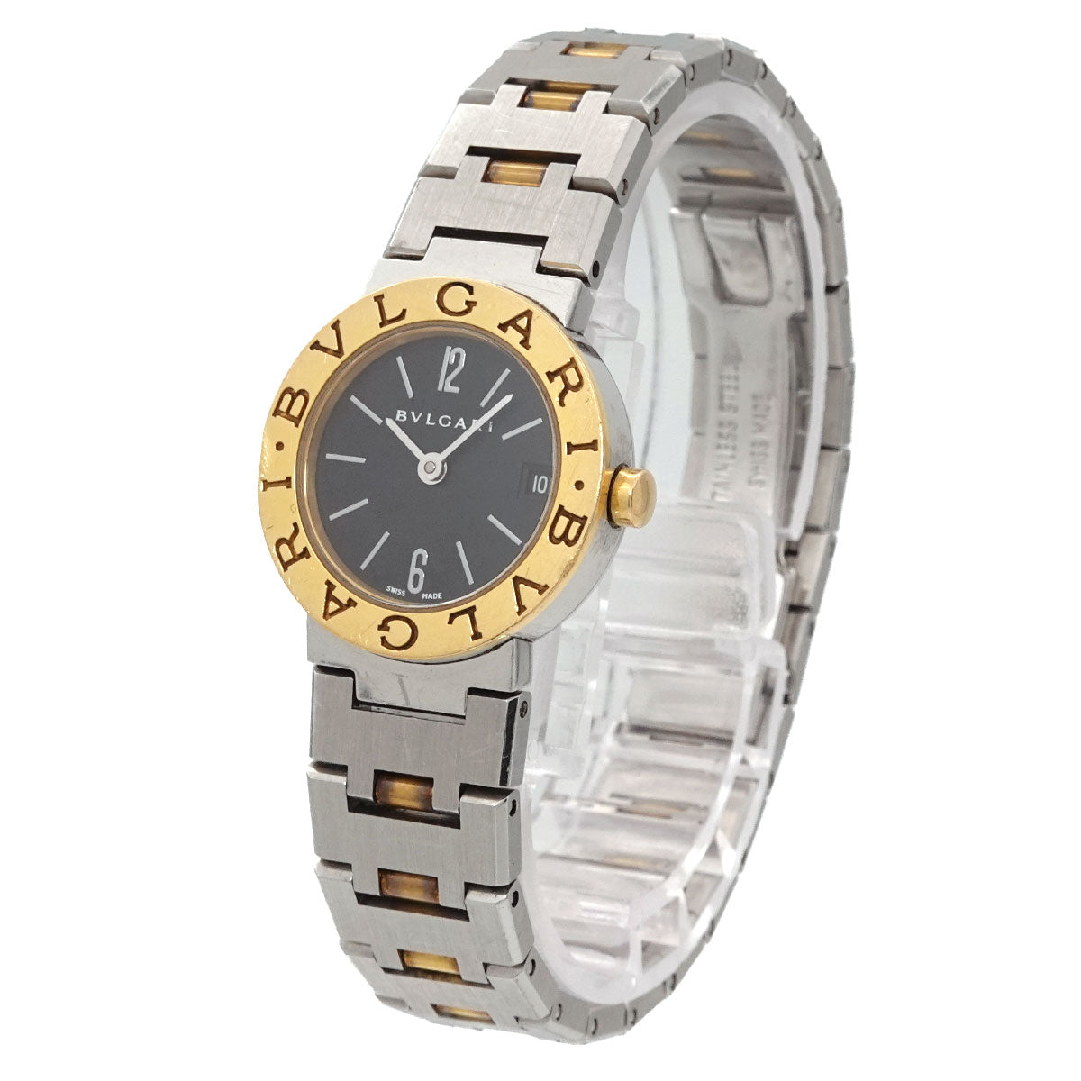 BVLGARIBVLGARI Two Tones BB23SG YG Black Dial Ladies