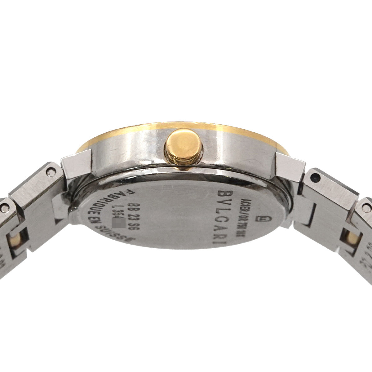 BVLGARIBVLGARI Two Tones BB23SG YG Black Dial Ladies