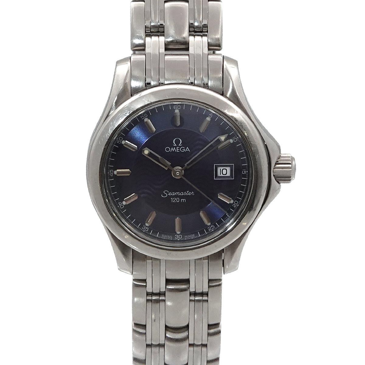 Seamaster 120m Date Quartz Blue Dial Ladies Watch