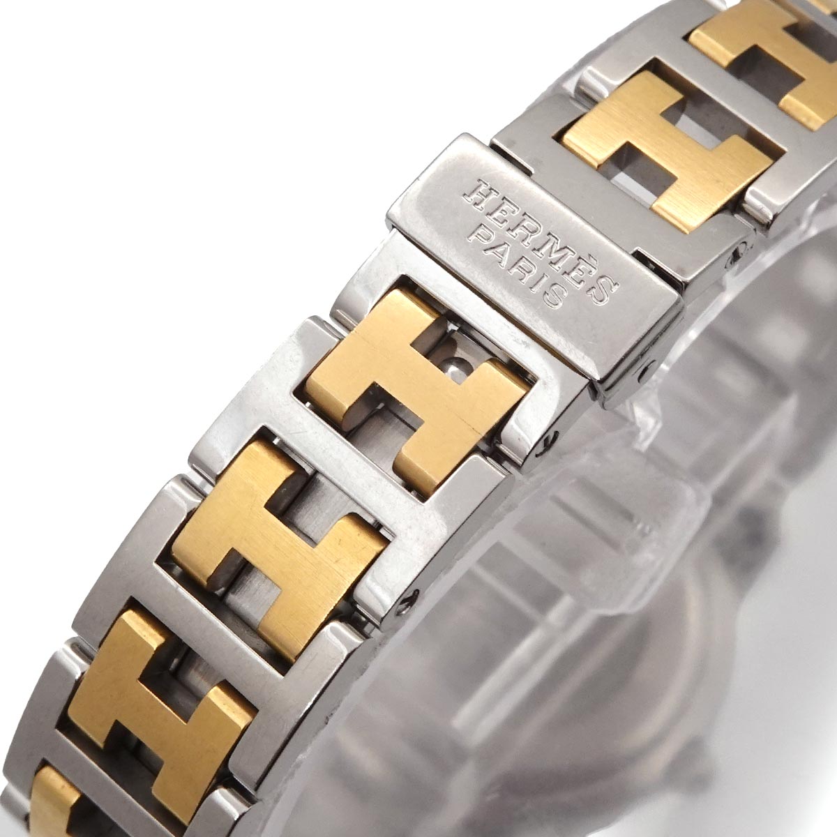 Clipper Two Tone CL4 220 Quartz Date cream Dial Ladies Watch