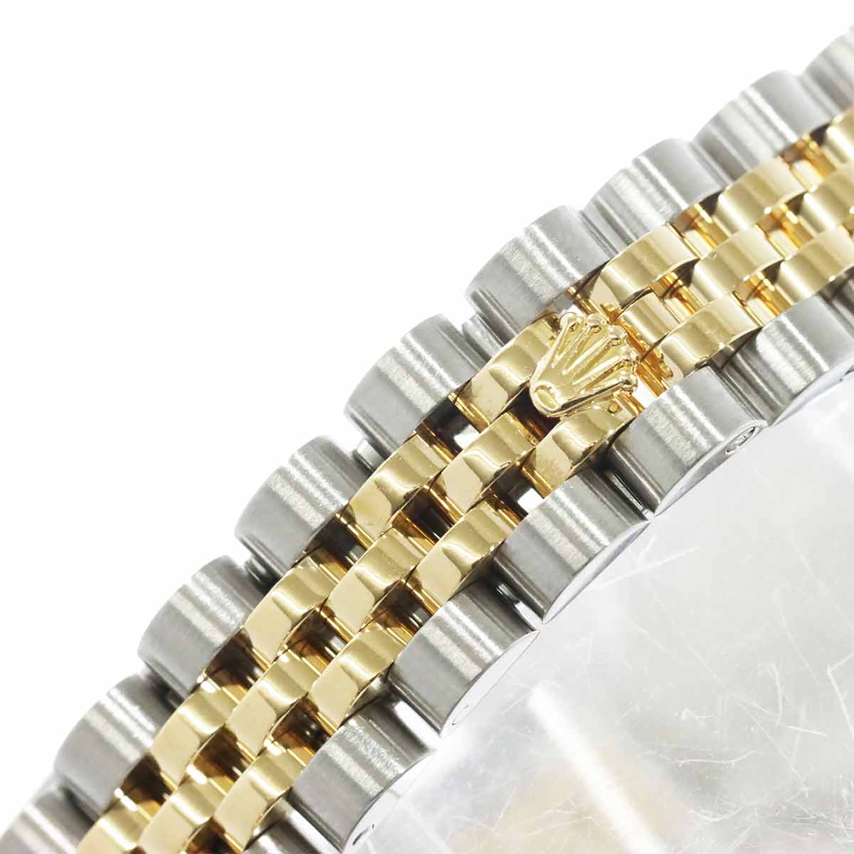 Datejust 179173NR Serial F 750 YG White Shell Dial Ladies Watch
