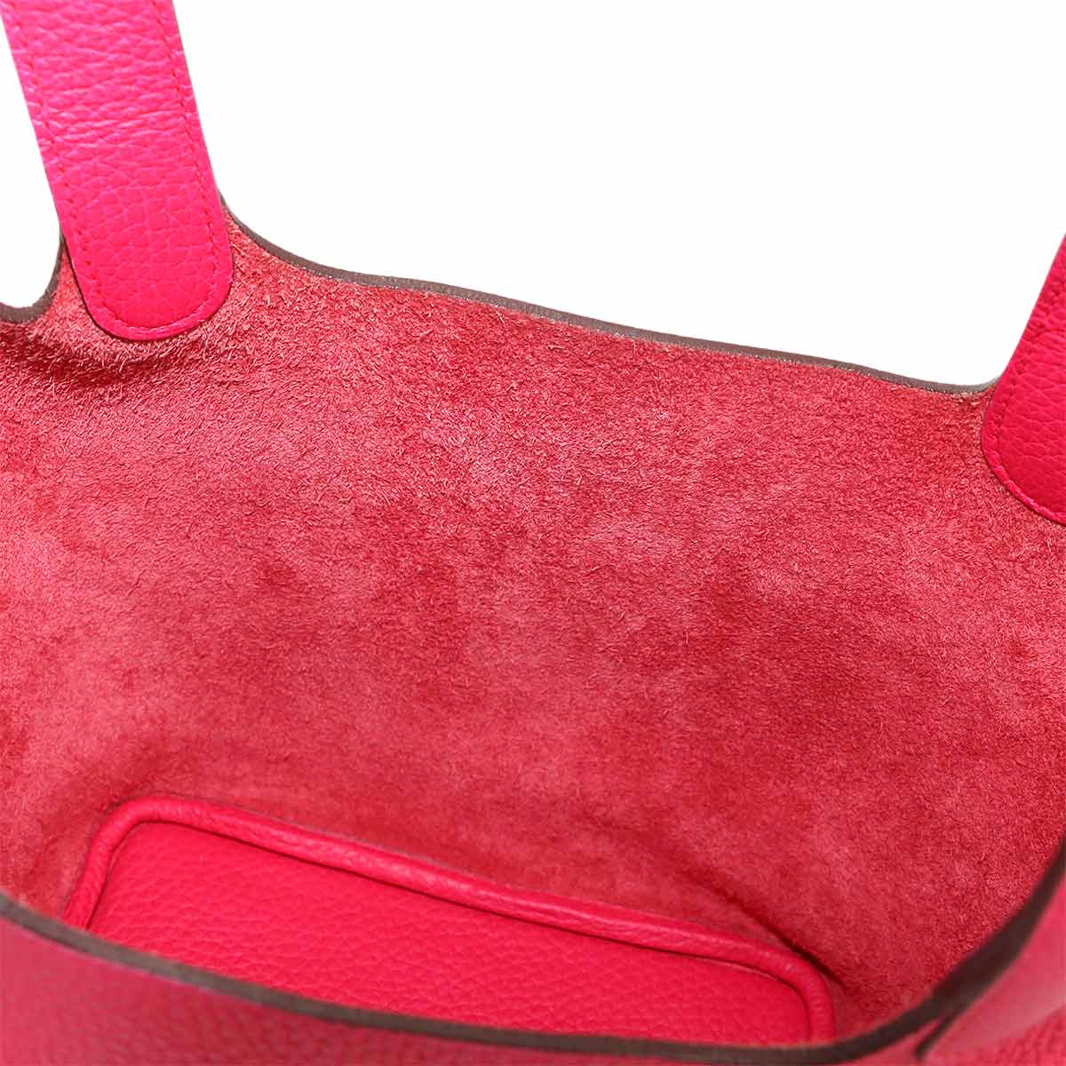 Picotin Lock PM Hand Bag Taurillon Clemence Rose Extreme
