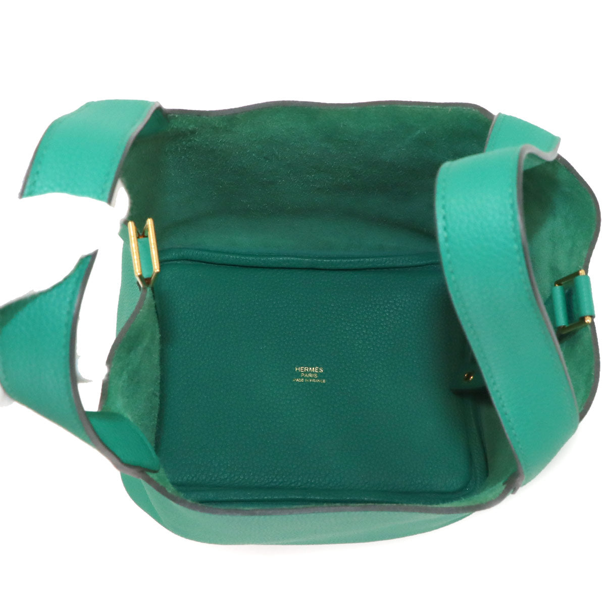 Picotin Lock 18 PM Hand Bag Taurillon Maurice Vert Jade Purse