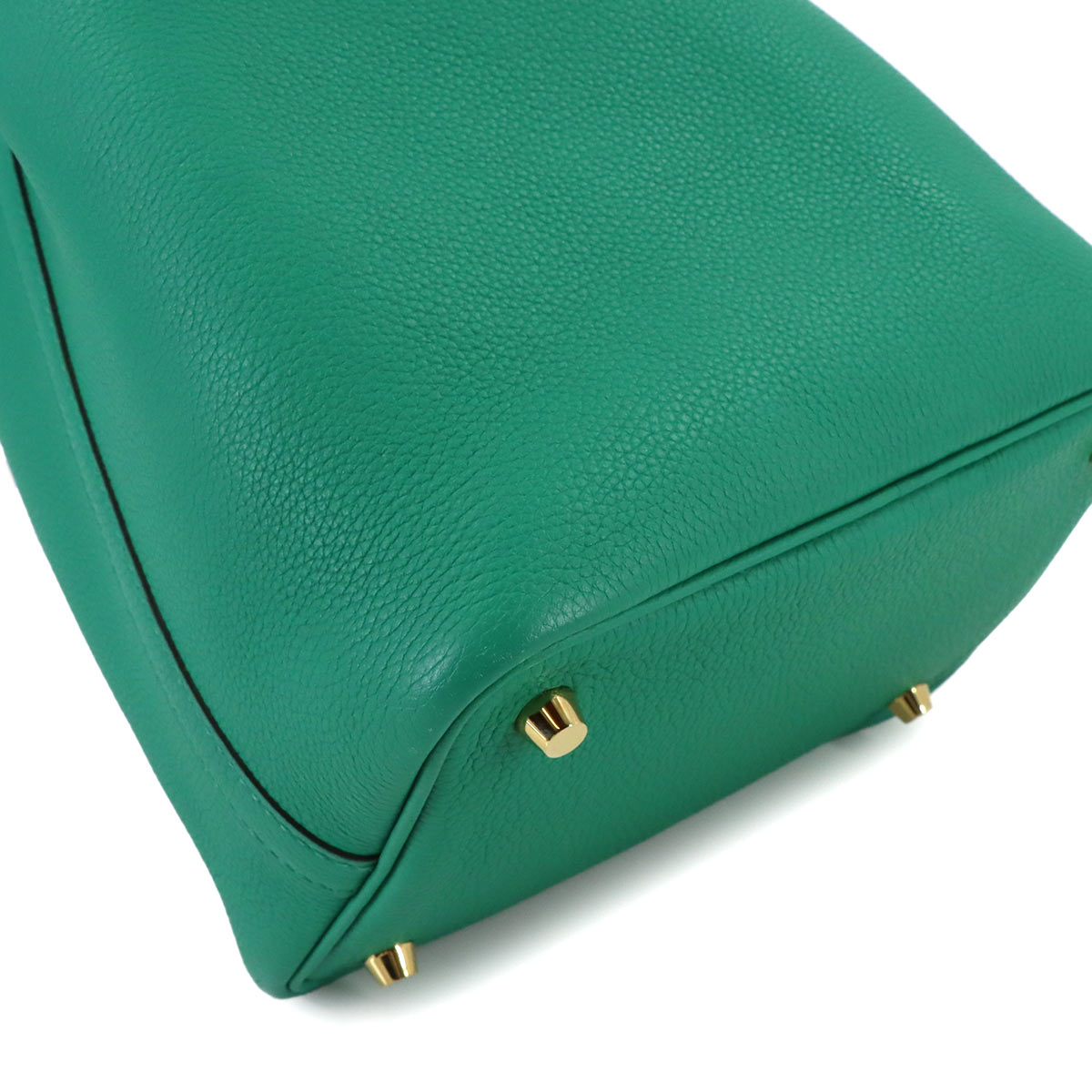 Picotin Lock 18 PM Hand Bag Taurillon Maurice Vert Jade Purse