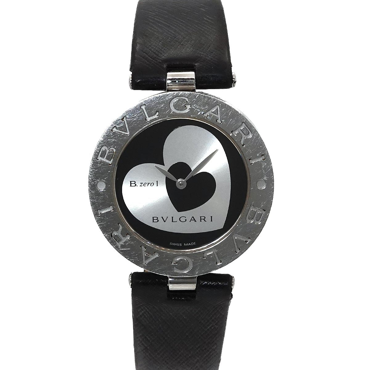 B-ZERO1 Double Heart BZ35S Silver Black Dial Quartz Boys
