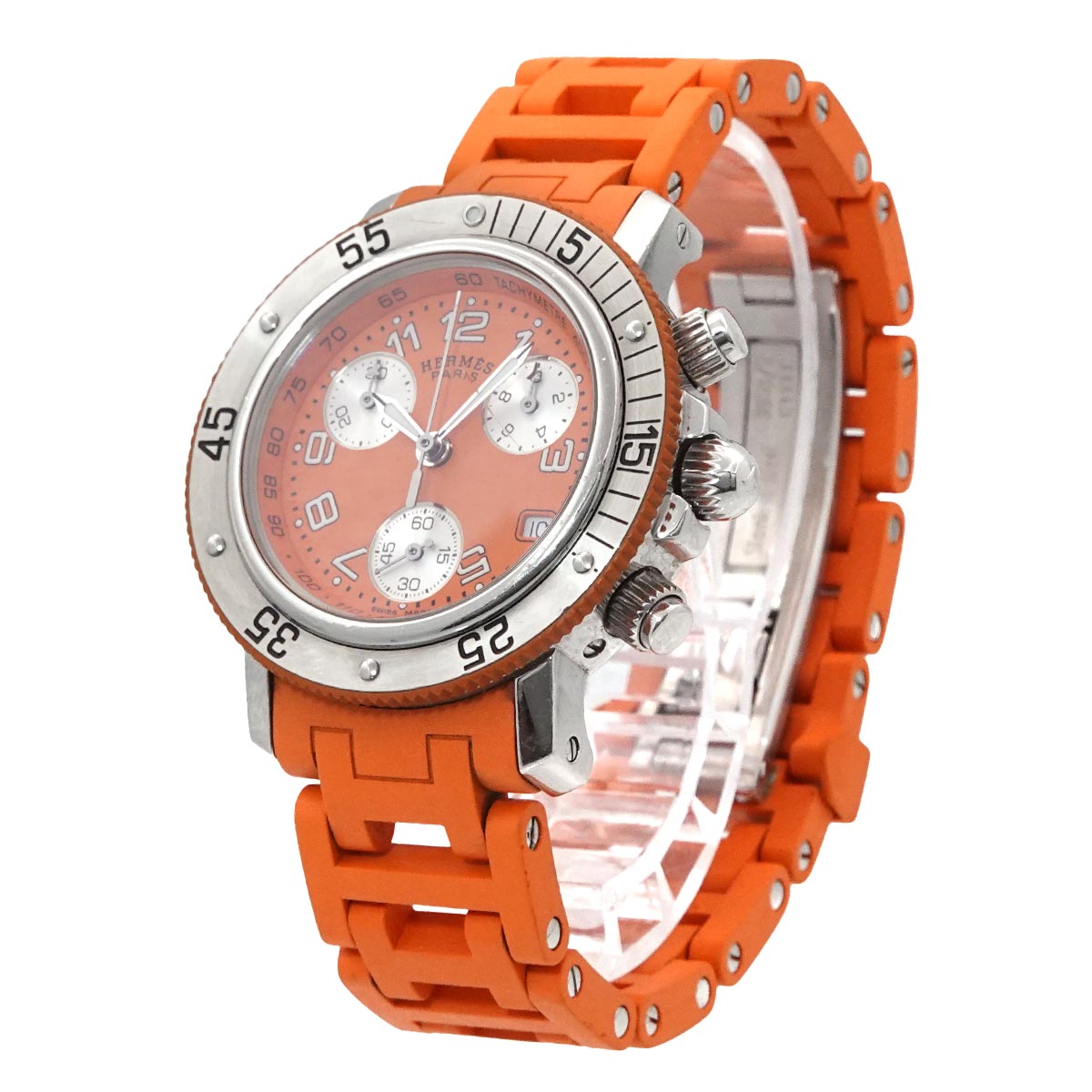 Clipper Diver CL2.316 Quartz Date Orange Dial Ladies Watch