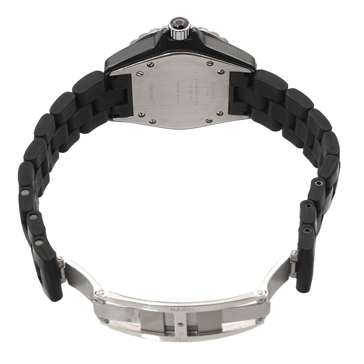 J12 33mm H0681 Ceramic Date Quartz Black Dial Ladies Watch