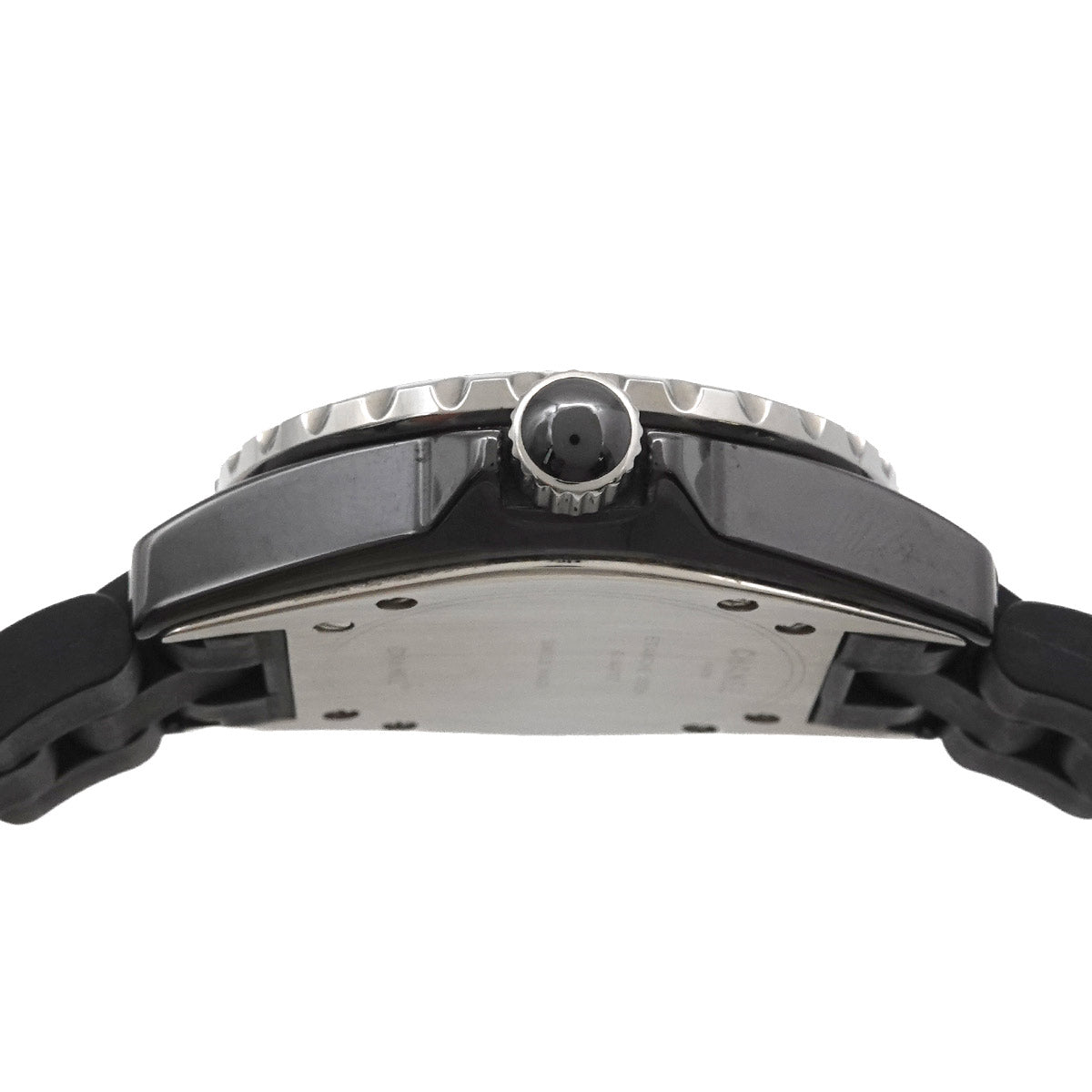 J12 33mm H0681 Ceramic Date Quartz Black Dial Ladies Watch