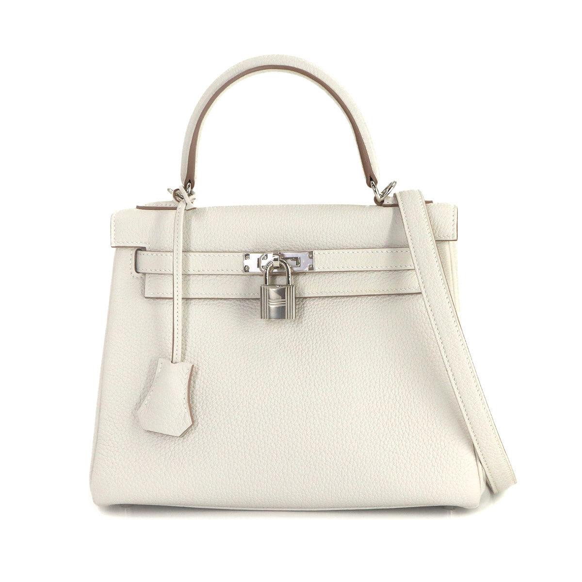 Kelly 25 Veau Togo Mushroom 2way Hand Shoulder Bag