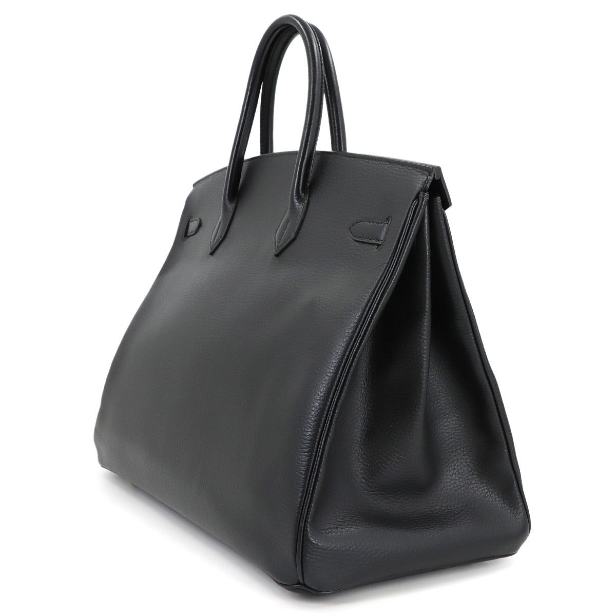 Birkin 40 Ardennes Black Hand Bag Purse
