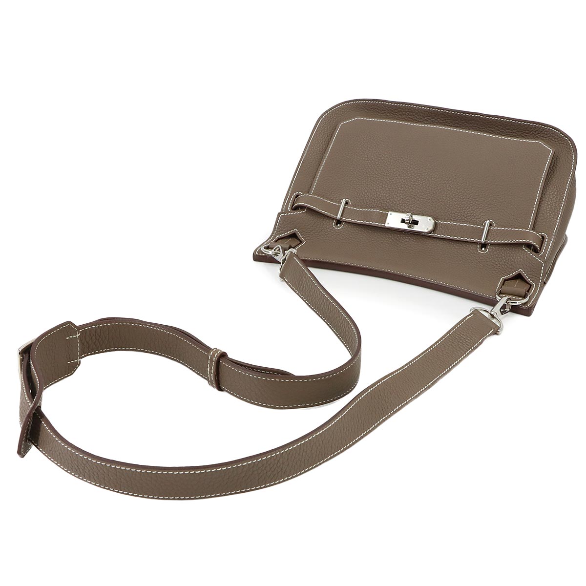 Jypsiere 28 Shoulder Bag Taurillon Clemence Etoupe