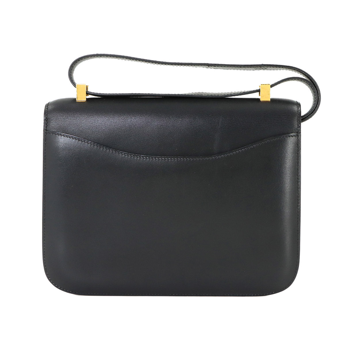 Constance 23 Shoulder Bag Box Calf Leather Black Purse