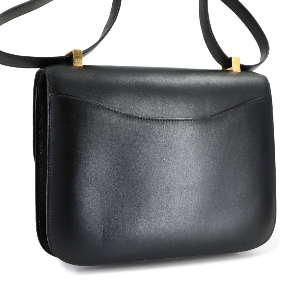 Constance 23 Shoulder Bag Box Calf Leather Black Purse