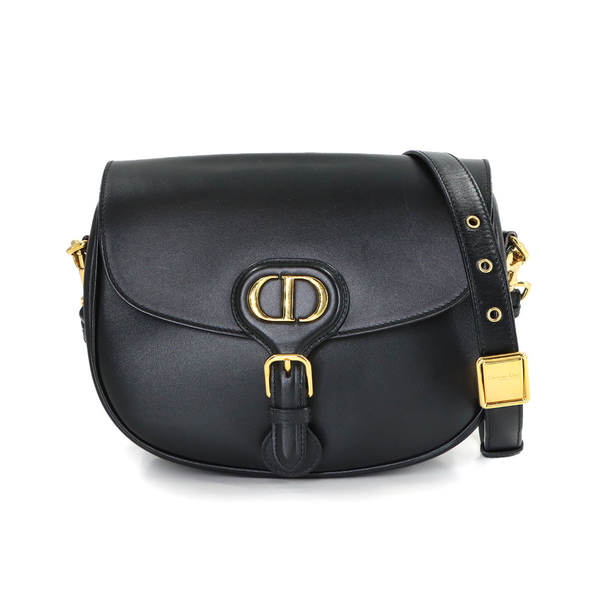 BOBBY Medium Shoulder Bag Leather Black Purse