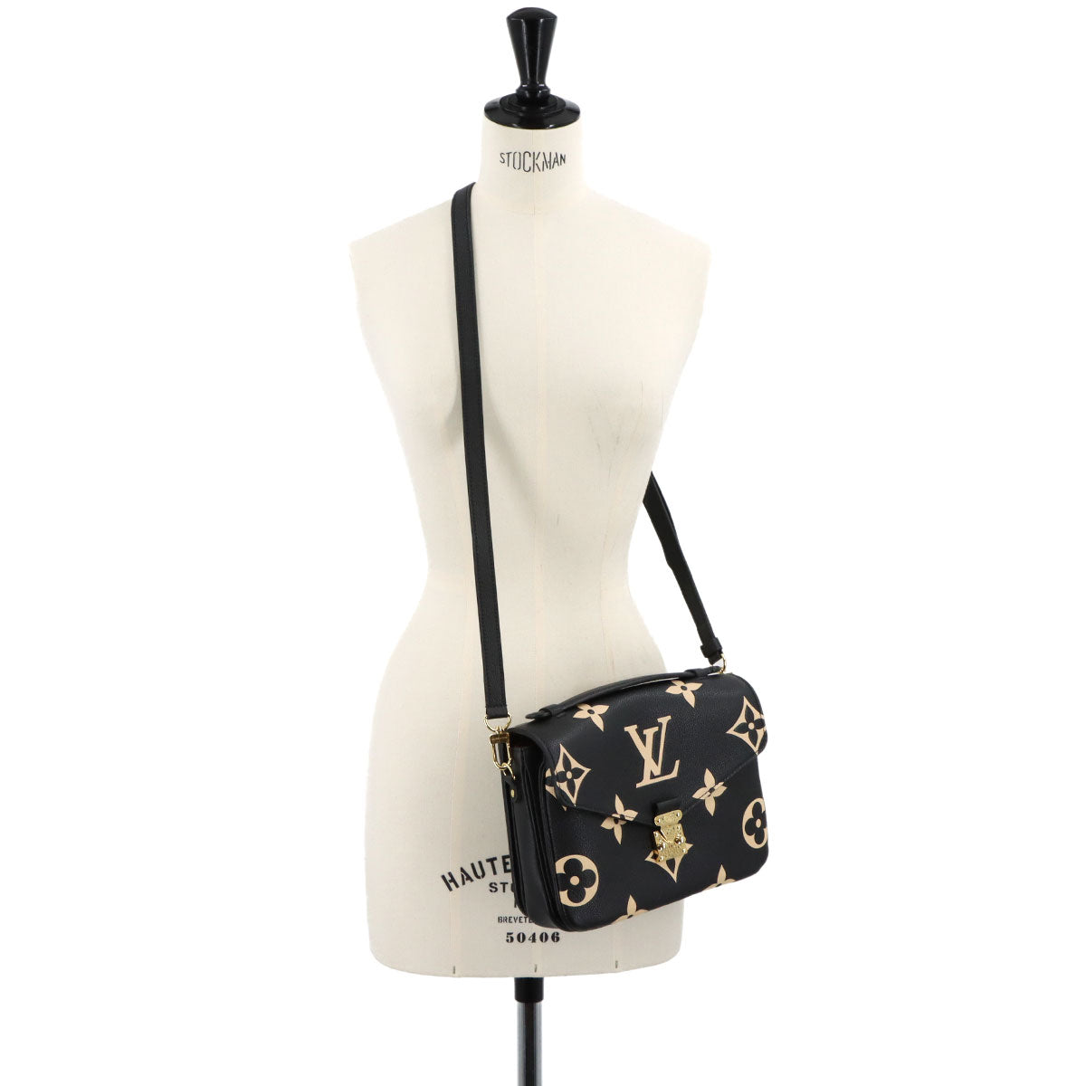 Bicolor Monogram Empreinte Pochette Metis MM Black M45773