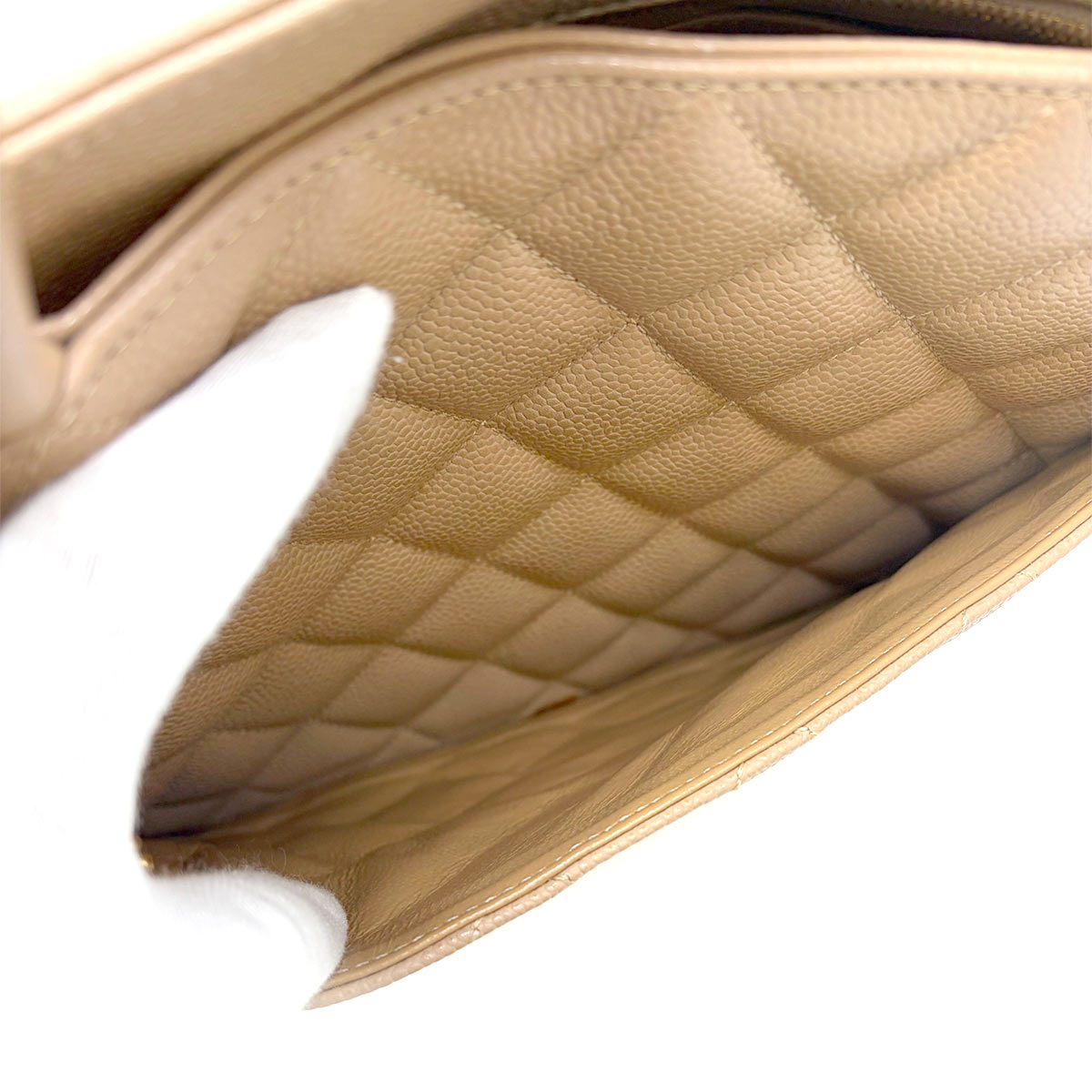 Medallion Tote Bag Leather Beige A01804 Coco Logos