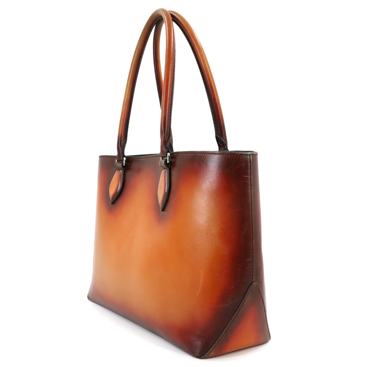 Calligraphy Toujours Tote Bag Venezia Leather Brown Purse