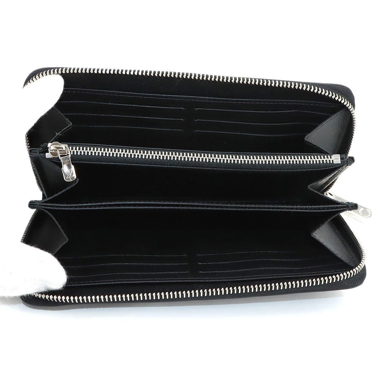 Epi Zippy Wallet Leather Noir M61857 Black
