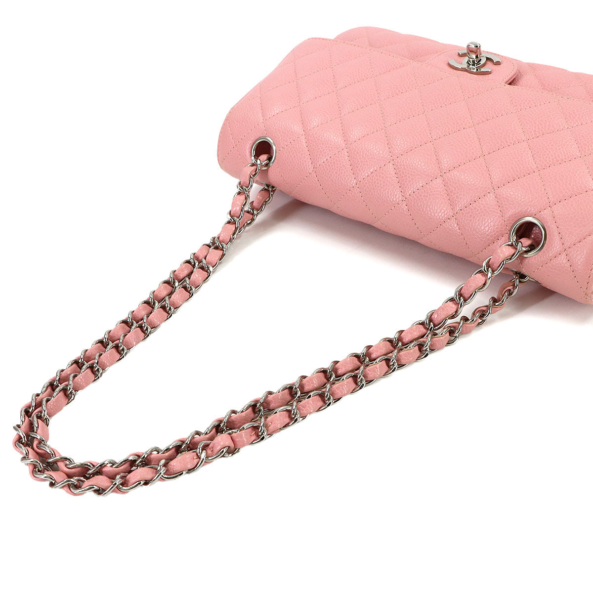 Matelasse 25 Chain Shoulder Bag Leather Pink A01112 Purse