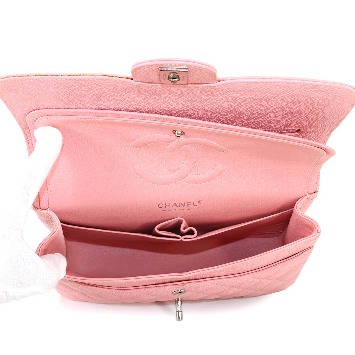 Matelasse 25 Chain Shoulder Bag Leather Pink A01112 Purse